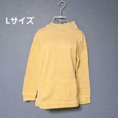 タートルネック【L】 トレーナー イエロー 肌触り レディース