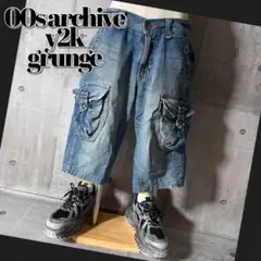 2000's edwin denim halfpants gimmick y2k