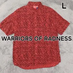 美品★ USA製 WARRIORS OF RADNESS シャツ 半袖 総柄
