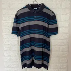 Calvin Klein カルバンクライン ボーダー ポロシャツ サイズL