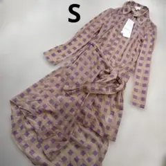 エスカーダ　ロングシャツワンピース　キャミソール付き　Sサイズ　新品タグ付き