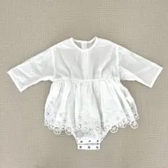 【美品】bodysuits 7 scallop white MARLMARL