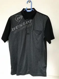 DUNLOP ポロシャツ Lサイズ ブラック/グレー