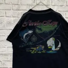 USA製90sヴィンテージTシャツ！シングルステッチ　ブラック半袖古着L 30