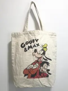 Disney GOOFY&MAX サイン入り トートバッグ 完売品 ■0724J