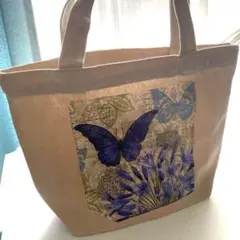トートバッグ　エコバッグ　デコパージュ　ハンドメイド