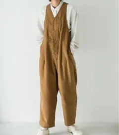 OUVERT モールスキンサロペットパンツ