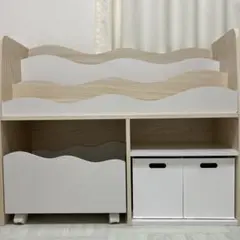 限定値下げ☆ニトリ　キッズ収納　絵本ラック　ミア(Nインボックス2個付き)