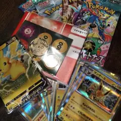 引退処分 ポケモンカード　新品未開封4枚セット　ピカチュウデッキ　おまけ　23
