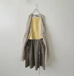 rehellinen rap tank / linen とうもろこし色