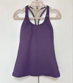 Chacott Welcomfoパープル シンプル タンクトップ Mサイズ