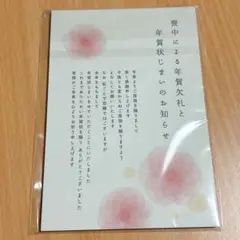 喪中はがき（年賀状じまい文章）私製10枚入り