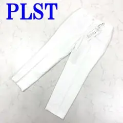 新品タグ付き PLST プラステ スラックスパンツ 白 コットン M C3534