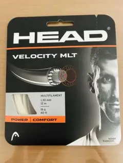 HEAD VELOCITY MLT ガット1.30mm ナチュラル　ホワイト