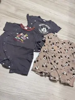 futatuta ミッキーマウスロンパース 3点セット