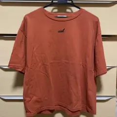オレンジ Tシャツ Fサイズ　トップス