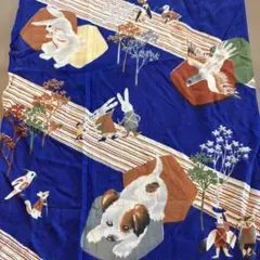 昭和レトロ　動物柄　ハギレ　約315✖️144
