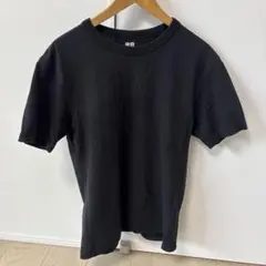 UNIQLO ブラック クールネックTシャツ Mサイズ