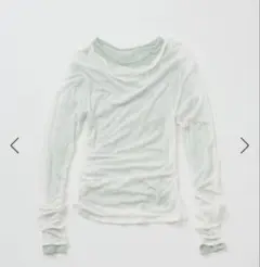 MTORムウトアール SHEER GATHER LAYERD TOPS