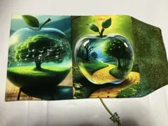 ブックカバーハンドメイド 文庫本 ダブルパネル
