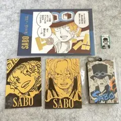 ワンピース　ONE PIECE 効果音ポストカード　ストラップ　シール　サボ
