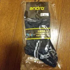⭐️新品未使用⭐️andro 卓球ソックス 22～24.5 ネイビー