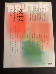 BRUTUS 1036 文芸ブルータス