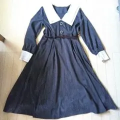 美品！レトロなワンピース ベルト付