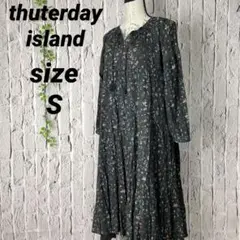 美品 thuterday island サースデーアイランド S 花 ワンピース