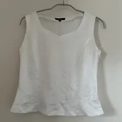 ROPÉ ホワイト Vネック タンクトップ M