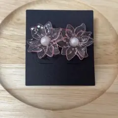No.19 お花のピアス