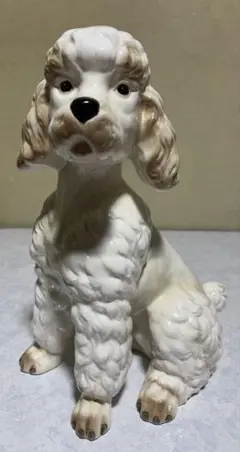 プードル 陶器 置物 インテリア 犬