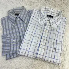 バーバリー　BURBERRY チェック柄 半袖　シャツ　長袖　セット