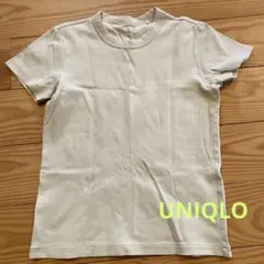 クルーネックT ユニクロ　UNIQLO ライトグリーン
