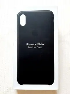 アップル純正 iphonexsmax レザーケース　ブラック