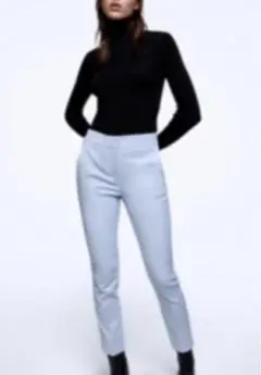 ZARA ジョガーウエストパンツ ブルー