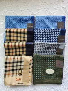 紳士ハンカチ8枚セット　CELINE &DAKS