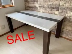 ダイニングテーブル 白 黒