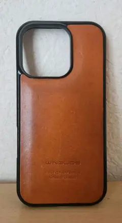 WINGLIDE iPhone 14 スマホケース 栃木レザー 本革 ブラウン