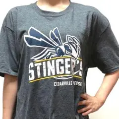 スティンガーズTシャツ STINGER'S グレー 灰色 古着
