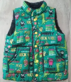 PARTYPARTY　中綿入りモコモコリバーシブルベスト