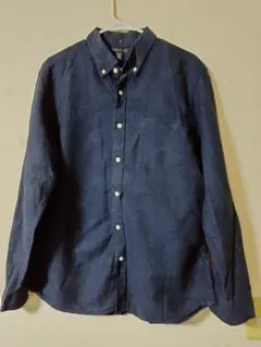 BANANA REPUBLIC ネイビー ボタンダウンシャツ L