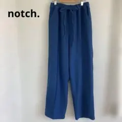notch.ノッチセンタープレスイージーカラーパンツ青 M
