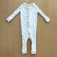 【美品】MORI フリル付きロンパース 12-18M