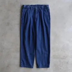 90s Haggar ハガー ツータック デニムスラックス ドッカーズ同型モデル