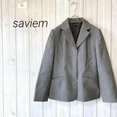 a234＊saviem テーラードジャケット　グレー系【9】 ハレノヒ オフィス