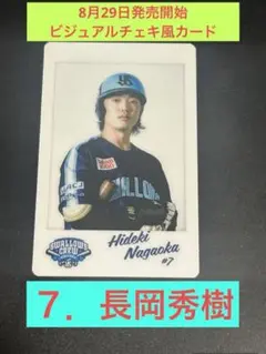 【所持品ラスト】長岡秀樹選手ビジュアルチェキ風カード