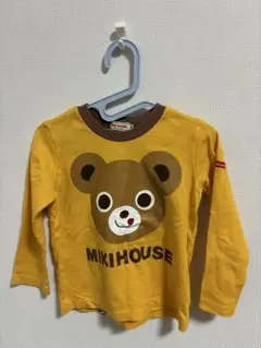 MIKI HOUSE クマ顔 長袖カットソー 100