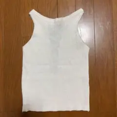 背中が開いててカワイイ!Bubbles バブルス ノースリーブニットカットソー