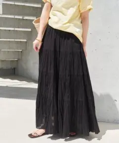 slobeiena スローブイエナ　クリンクルティアードスカート